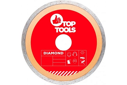 Диск алмазный сплошной (115x22.2 мм) Top Tools 61H355