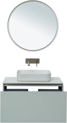 Тумба со столешницей Allen Brau Infinity 85 см, 1 ящик, рapyrus white matt