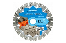 Диск алмазный сегментный по армированному бетону Bullet 150x22.2 мм Kronger B200150B