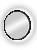Зеркало Art&Max Napoli AM-Nap-1000-DS-F 100x100 см, с подсветкой, черный