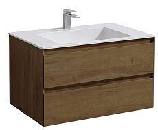 Тумба с раковиной Vincea Luka new 80 см T.Oak