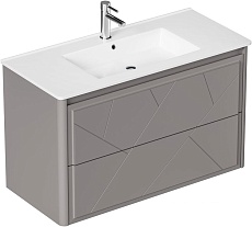 Мебель для ванной Allen Brau Paris 100 см платина матовый