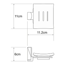 Мыльница WasserKRAFT Leine K-5029WHITE белый