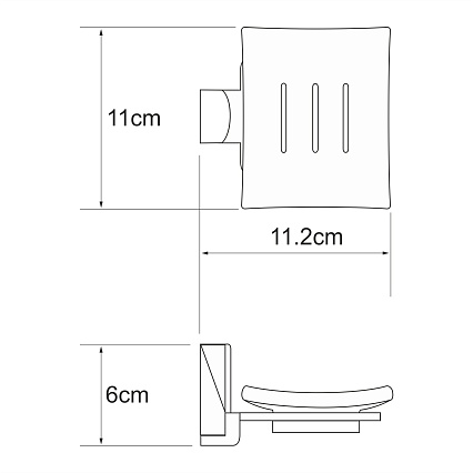 Мыльница WasserKRAFT Leine K-5029WHITE белый