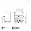 Мебель для ванной Grossman Меркадо 60 см напольная, графит матовый