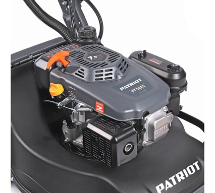 Газонокосилка бензиновая Patriot PT 54AS, 53 см, самоходная(3 скорости), 7,5л.с., алюминиевая дека, карданная передача на редуктор колёс травосборник 75л 512109054