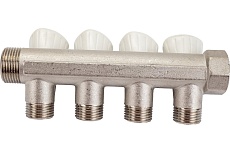 Коллектор с регулировочными вентилями Royal Thermo 3/4х1/2, 4 выхода НС-1042924
