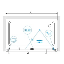 Душевая дверь RGW Passage PA-21B 90x190 черный, прозрачное 06082109-14