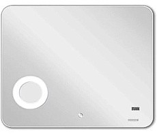 Зеркало Акватон Элио 100 с подсветкой, часами и увеличительным зеркалом