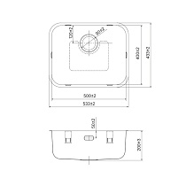 Кухонная мойка Iddis Mate MAT53S0i77 53 см сатин