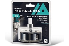 Коронка алмазная 75x55 мм, #80, по стеклу и плитке METALLICA Optima 901601
