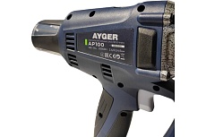 Заклёпочник аккумуляторный AYGER с одним аккумулятором 4Ah AP100