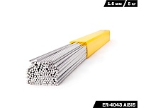 Пруток сварочный алюминиевый SvarCity ER-4043 AlSi5 (Св-AK5) 1.6 мм, 5 кг ER-4043 AlSi5-1,6/5кг
