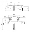 Смеситель для ванны Bugnatese Olimp OLIMP-VM-02-L бронза