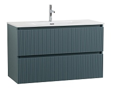 Тумба с раковиной BelBagno Uno 100 см Голубой матовый