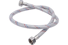 Гибкая подводка для воды ELKA (накидная гайка сталь; оплетка нейлон; покрытие ПВХ) 1/2, вр/вр, 80 см 4627132452673