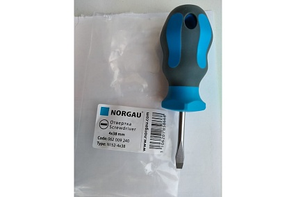 Короткая шлицевая отвертка Norgau 4х38 мм тип N152 062009240