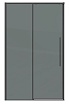 Душевая дверь Grossman Galaxy 140x195 тонированное, графит сатин 100.K33.01.140.42.10