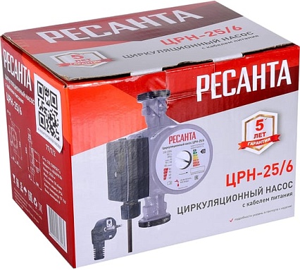 Циркуляционный насос Ресанта ЦРН-25/6 77/7/2