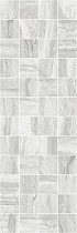 Декор Laparet Glossy мозаичный серый 20х60 см, MM11188