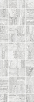 Декор Laparet Glossy мозаичный серый 20х60 см, MM11188