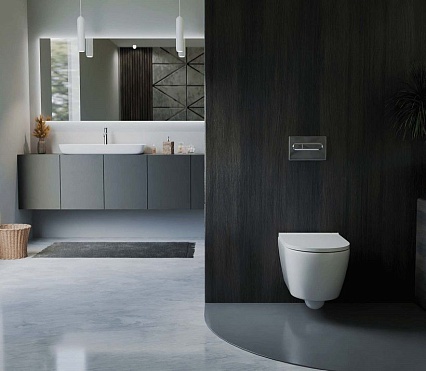 Подвесной унитаз SET Aquatek Поларис-033 4в1, кнопка оружейная сталь матовый Подвесной унитаз SET Aquatek Поларис-033 4в1, кнопка оружейная сталь матовый