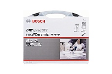 Набор алмазных коронок DrySpeed 4 шт+алмазная фреза Bosch 2608576669