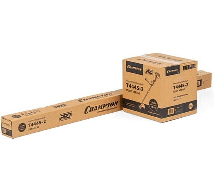 Триммер Champion VIT444S-2 PRO неразъемн.прям., 1,6 кВт, 41,5 см³, 7,0 кг, HT33+40/255/25,4, U-ручка, VIT444S-2