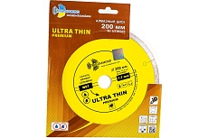 Диск алмазный отрезной Сплошной Ультратонкий Ultra Thin hot press (200х25.4 мм) TRIO-DIAMOND UTW505