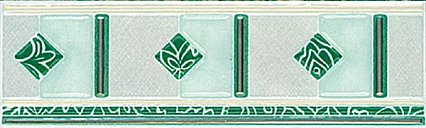 Бордюр Kerama Marazzi Карелия зеленый 5.8х20 см, C726/8047