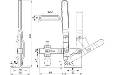 Зажим с вертикальной рукоятью HS CLAMP HS-101-EL