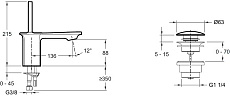 Смеситель для раковины Jacob Delafon Stance E14760-CP