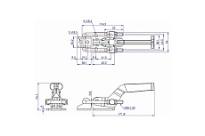 Защелка WOODWORK с блокировкой, усилие 900 кг GH-40341