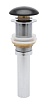 Донный клапан AQUAme AQM7002-0MB без перелива, черный матовый