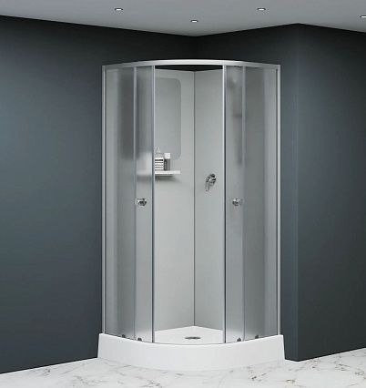 Душевая кабина RGW Andaman AN-208 80x80 см матовое-сатинат, профиль хром сатин