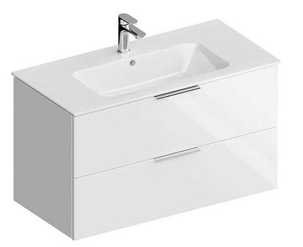 Тумба с раковиной Kerama Marazzi Piano 95 см белый глянцевый