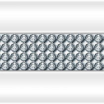 Декоративная вставка Радомир "Кристаллы Swarovski" на фронтальную панель Chrome