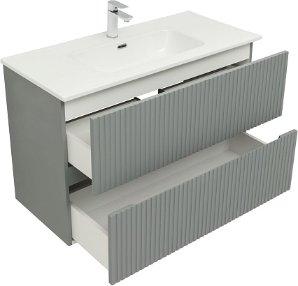 Тумба с раковиной Aquanet Джейн 100 см