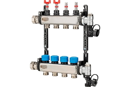 Коллектор Henco из нержавеющей стали 1" - 4x3/4" UFH-0605MDSS04