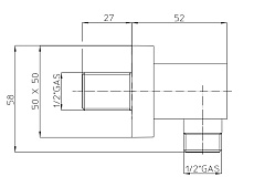 Шланговое подключение Bossini V00240.030 хром