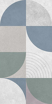 Плитка Laparet Atlas серая мозаика 20х40 см, 00-00-5-08-00-06-2458