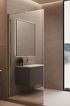 Душевая перегородка Vincea Волк-Ин (Walk-In) VLSW-1H900MRBN 90x200 брашированный никель, зеркальное