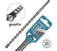 Бур по бетону RENNBOHR Quadro SDS-Max 4 грани 25x540/415 мм 722554