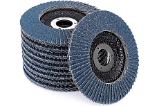 Круг шлифовальный лепестковый торцевой конусный  (10 шт; 125х22 мм; Z60) Messer 11-44-060