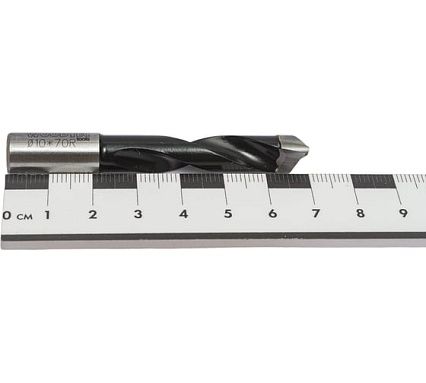 Сверло глухое 10х10х70 мм, R Deltatools 06-0033