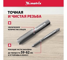Набор метчиков и плашек М3 - М16, 36 предметов Matrix MASTER 77339
