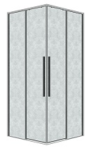 Душевой уголок Grossman Galaxy 300.K33.01.1010.10.02 100x100 шиншилла, хром