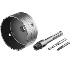 Коронка с державкой по бетону Зубр Профессионал 125 мм, SDS-Max 2918-125