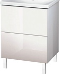 Тумба под раковину Duravit L-Cube 62 2 ящика LC660002222 белый