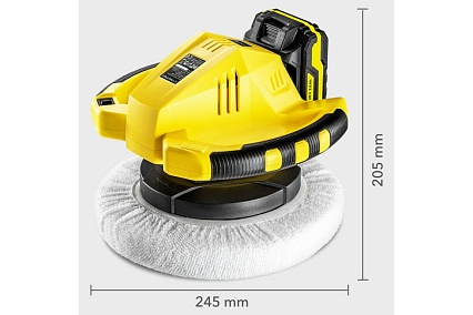 Аккумуляторная эксцентриковая полировальная машина Trotec PPOS 10-20 V 4450000101